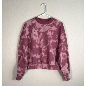 VARLEY Women's  Erwin Deep Rose Tie Dye Pullover Sweater